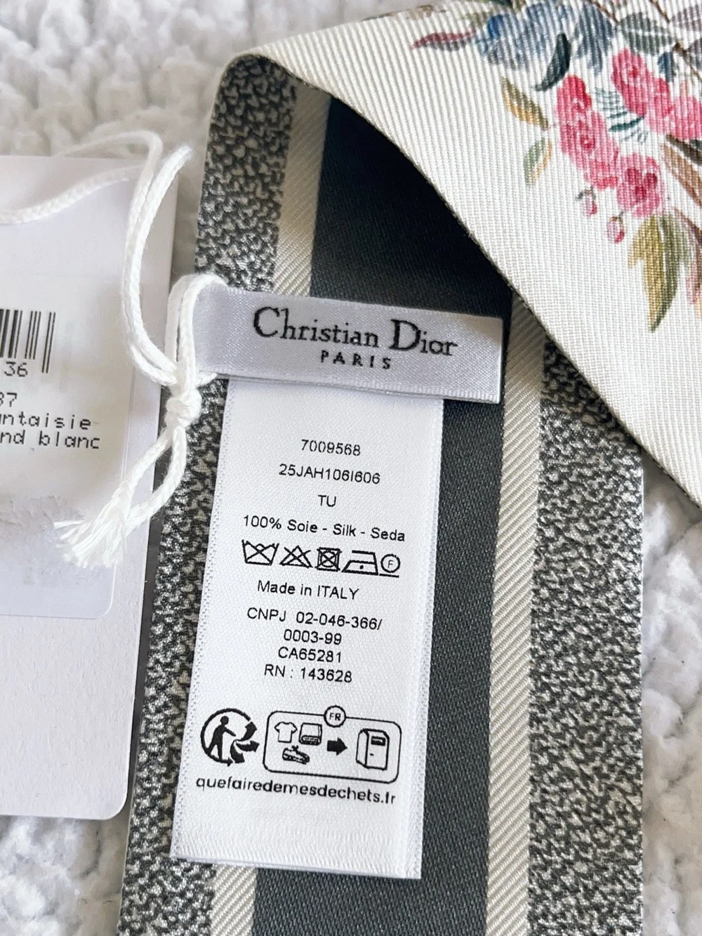 Dior Jardin D’hiver Mitzah Silk Scarf